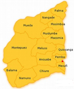 MApa de Cabo Delgado Manual do Turismo